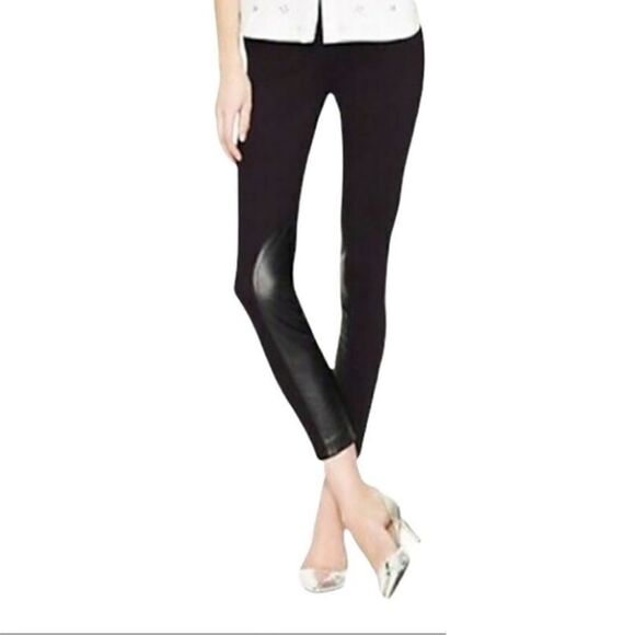 J. Crew The Gigi Pant Faux Leather Black Size 0 - Picture 1 of 11
